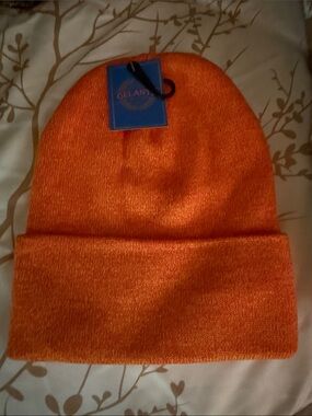 Gelante Orange Knit Hat
